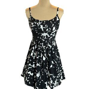 vtg y2k Babydoll mini dress Sz 8 black white Fairy Pixie B. Smart Wedding Guest‎